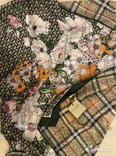 Платок шерстяной новый 90*90 Dior