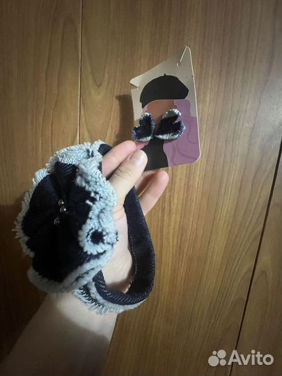 Чокер джинсовый