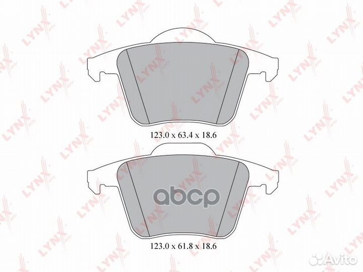 Колодки тормозные дисковые зад volvo XC90 2