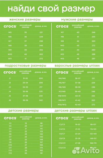 Crocs сабо
