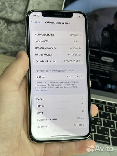 iPhone XS 64gb белый