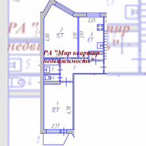 2-к. квартира, 49 м², 9/9 эт.