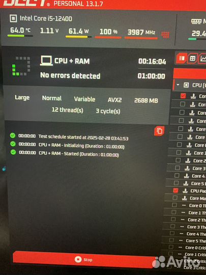 Игровой компьютер i5 12400f/RTX 3070/ssd 512