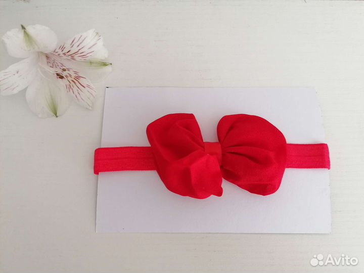 Повязка бант для малышки
