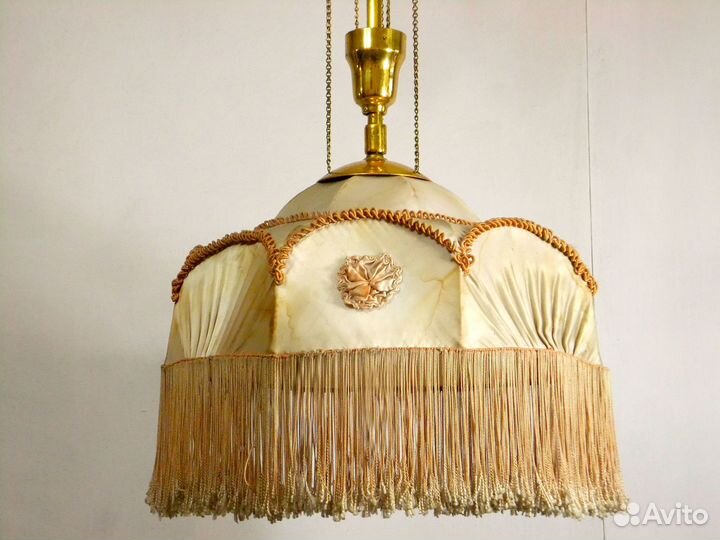 Люстра абажур 1960г лампа старинная раздвижная