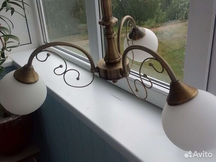 Люстра классическая цвет бронза