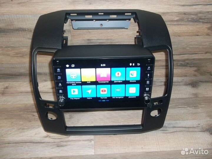 Магнитола Nissan Navara физические кнопки Android