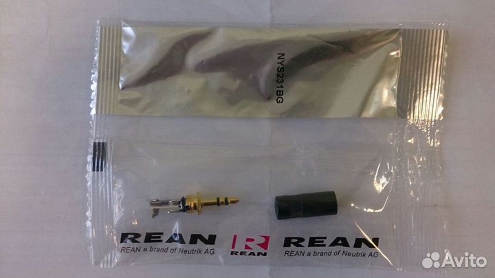 Разъем мини-джек (mini jack) 3,5мм Rean(Neutrik)