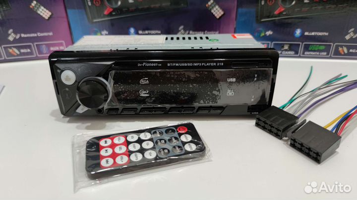 Новая магнитола Pioneer 215 Bluetooth, USB, AUX