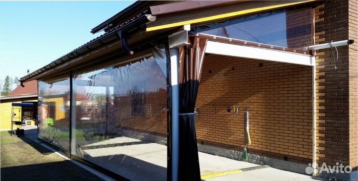 Мягкие гибкие жидкие окна с москитными пвх сетками