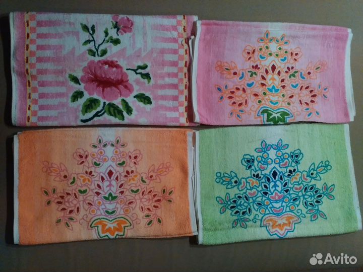 Полотенца СССР кнр махровые лен новые