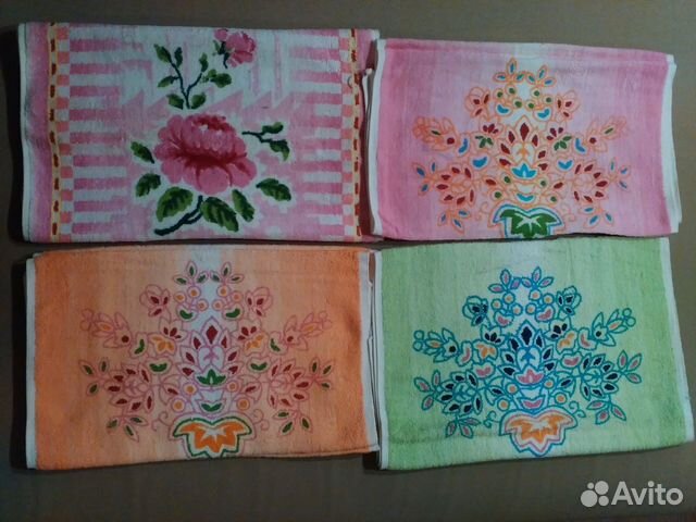 Полотенца СССР кнр махровые лен новые