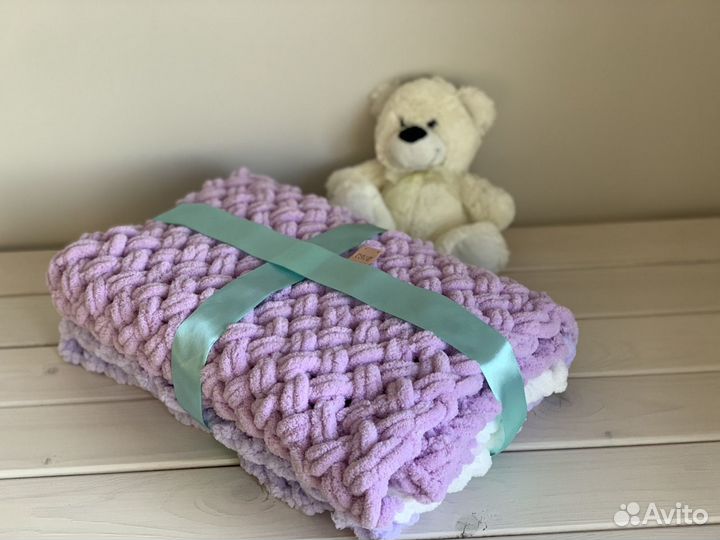 Плед детский плюшевый