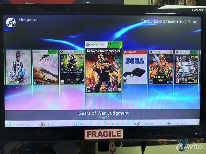 Xbox 360 + 30-100 игр (2 геймпада