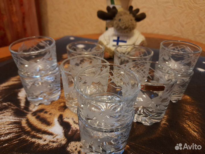 Рюмки пр. Гусь Хрустальный, резной рисунок, за все