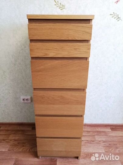 Комод IKEA Мальм с зеркалом 6 ящиков