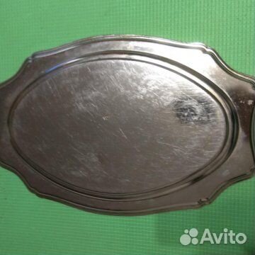 Поднос Разнос мельхиоровый большой СССР