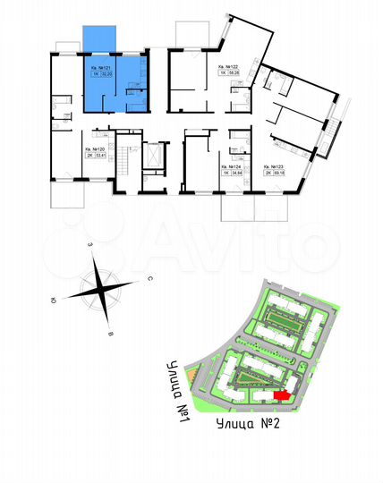 1-к. квартира, 34,6 м², 1/5 эт.