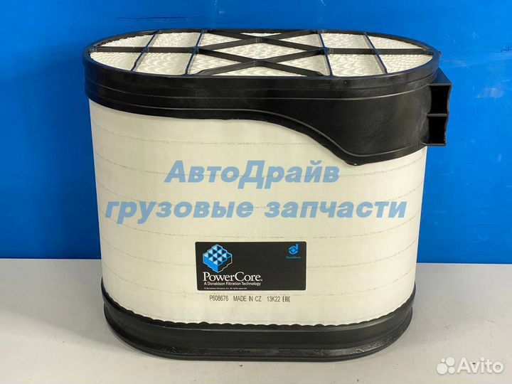 Фильтр воздушный JCB Liebherr овальный 284x200x281