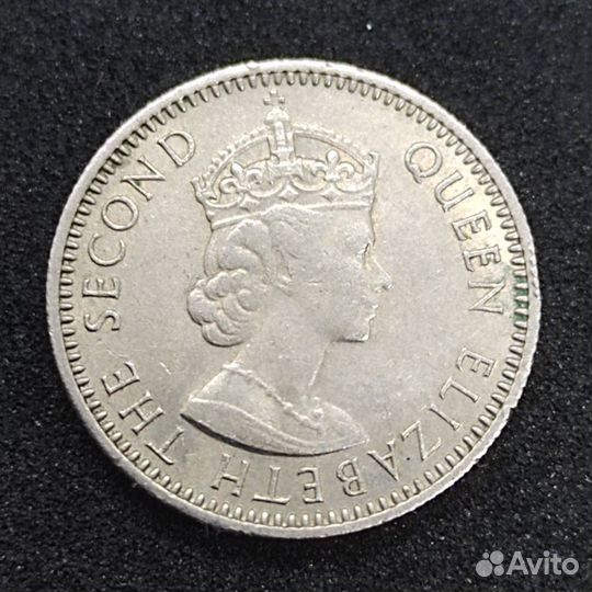 Монета Фиджи 6 пенсов 1965 года