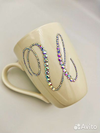 Кружка со стразами