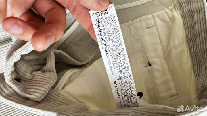 Вельветовые брюки zara мужские