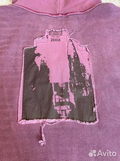 Cav empt худи оверсайз бордовое