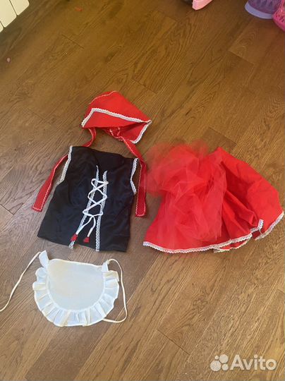 Костюм красной шапочки детский 4-5 лет