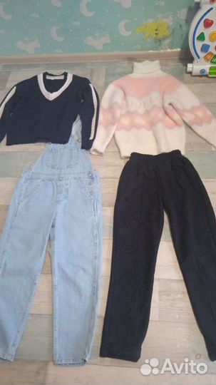 Вещи на девочку пакетом р 140-146 с Авито до