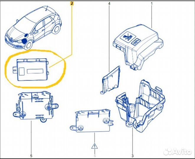 Блок комфорта Renault Kaptur RBA F4RE410C236763