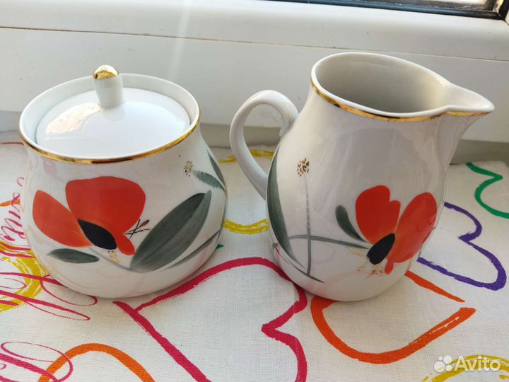 Чайный сервиз маки СССР