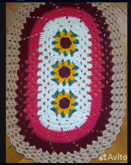 Коврики вязаные крючком