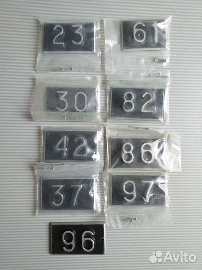 Табличка с номером квартиры СССР, новые