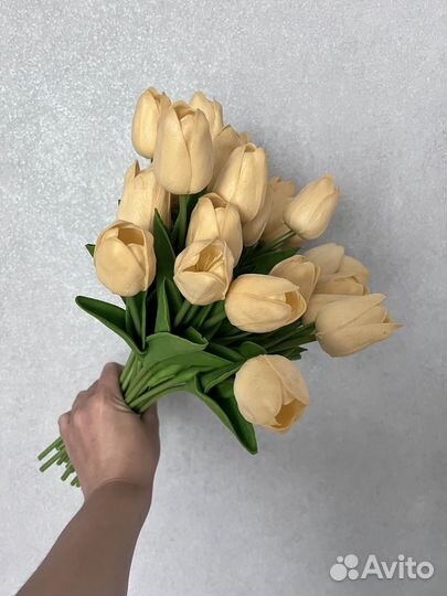 Искусственные цветы тюльпаны силиконовые
