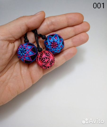 Брелок оберег новый темари-шар