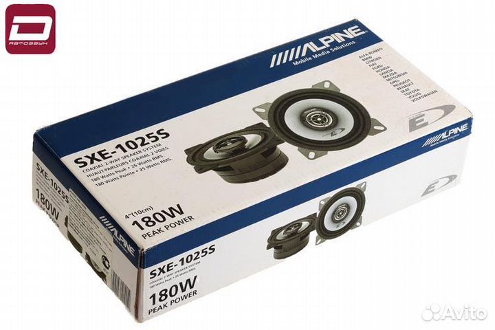 Alpine SXE-1025s 2-полосная акустика 10 см