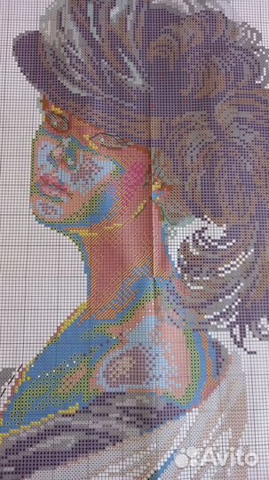 Наборы для вышивания крестом (остатки ниток, лент)