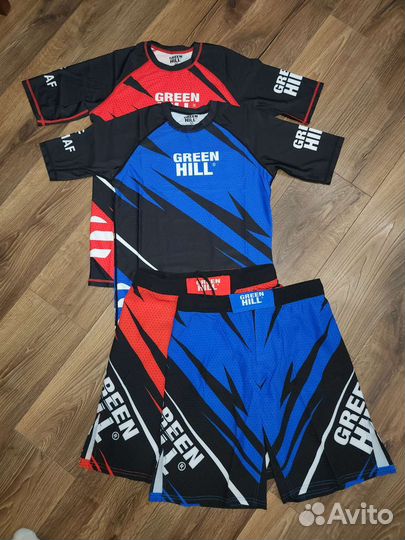 Рашгард и шорты green hill immaf оригинал