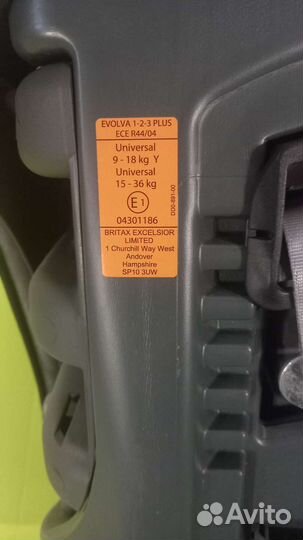 Автокресло britax romer evolva 1 2 3