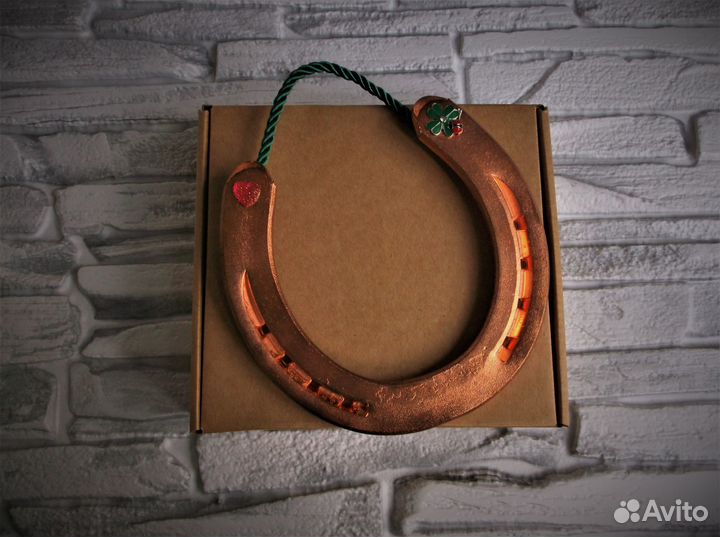 Подкова Медная в подарок счастье в дом оберег