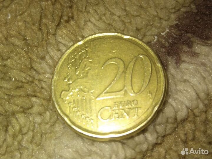 Монета 20 евро 2012 года