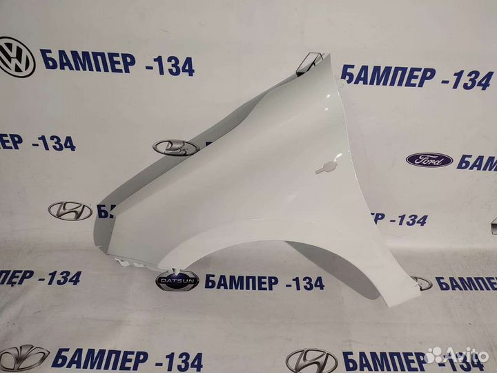 Крыло переднее левое Лада Гранта, калина 2 белое