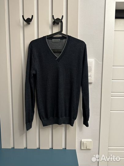 Новый мужской пуловер, шерсть, Италия