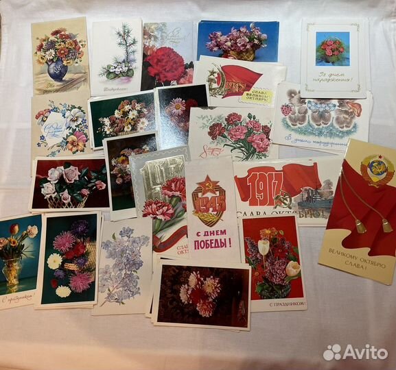 Открытки, фотокарточки, наборы, СССР
