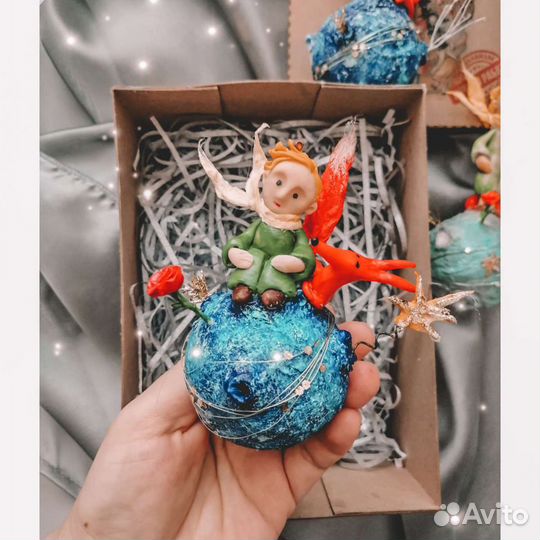 Ватные елочные игрушки