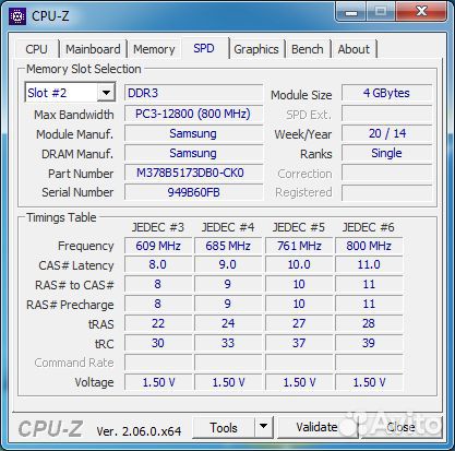 DDR3 2x4gb 1600mhz 1rank CL11-11-11-28 Samsung