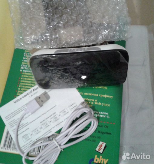 Часы будильник электронные крупные цифры usb