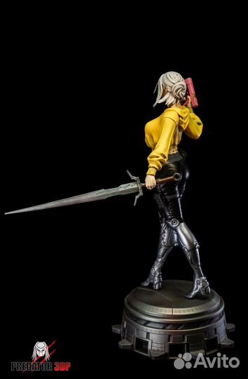 Фигурка Цири в стиле Cyberpunk 25 см