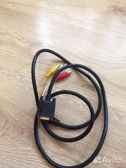 Переходник VGA to 3 RCA (тюльпаны)