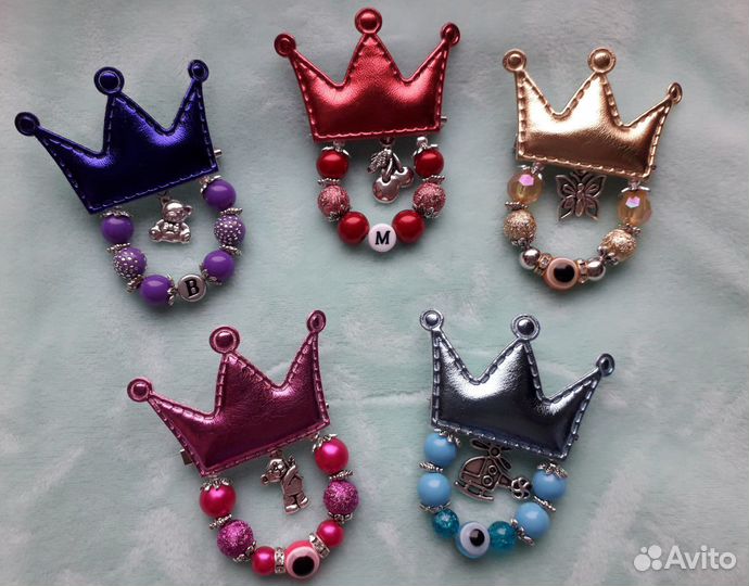 Булавочка-брошь корона